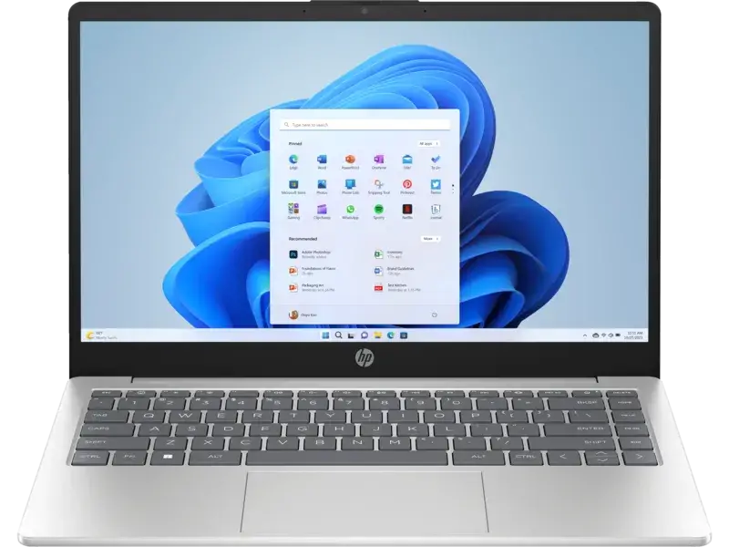 מחשב נייד HP i5-120U 14" 16GB 512GB בצבע אלומיניום כסף טבעי