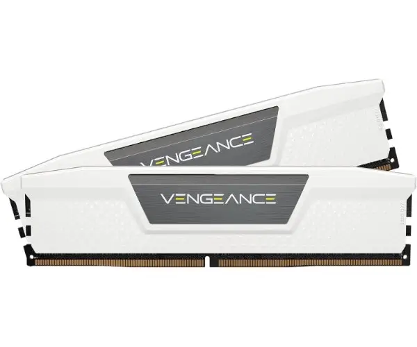 זכרון למחשב נייח Corsair Vengeance DDR5 64GB 2x32GB 6000 CL30 White לבן תמונה 2